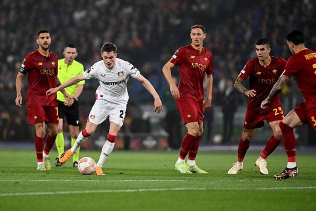 Florian Wirtz of Bayer Leverkusen during the UEFA Europa League match between AS Roma and Bayer Leverkusen at Stadio Olimpico on May 11, 2023 in Rome, Italy.  Copyright: xGennaroxMasi LiveMediax xipa-agex xLivexMediax 0 IPA_IPA37877152