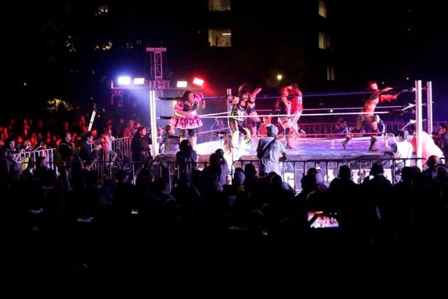May 12, 2023, Mexico City, Mexico: Mexico City s Secretary of Culture presents a women s wrestling performance at the Revolution Monument in Mexico City. on May 12, 2023 in Mexico City, Mexico Mexico City Mexico - ZUMAe321 0247648527st Copyright: xLuisxBarronx