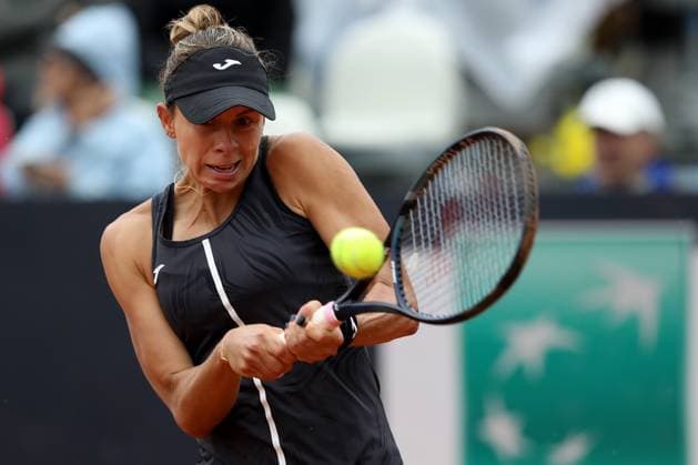 Rome, Italy 13.05.2023: Match between M.Linette of Poland again Haddad Maia of Brazil the Internazionali BNL d Italia tennis tournament at Foro Italico in Rome, Italy on May 13th, 2023.  Copyright: xmarcoxiacobuccix xipa-agency.netx xmarcoxiacobuccix 0 IPA_IPA37918109