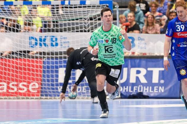 1. Bundesliga Handball Bergischer HC gegen Füchse Berlin, 14.05.2023 Hans Lindberg ( 18 Füchse Berlin) - 1. Bundesliga Handball Bergischer HC gegen Füchse Berlin 14.05.2023 in Düsseldorf. Copyright: xBEAUTIFULxSPORTS KennyxBeelex