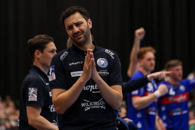 1. Bundesliga Handball Bergischer HC gegen Füchse Berlin, 14.05.2023 Jamal Naji (Trainer Bergischer HC) - 1. Bundesliga Handball Bergischer HC gegen Füchse Berlin 14.05.2023 in Düsseldorf. Copyright: xBEAUTIFULxSPORTS KennyxBeelex