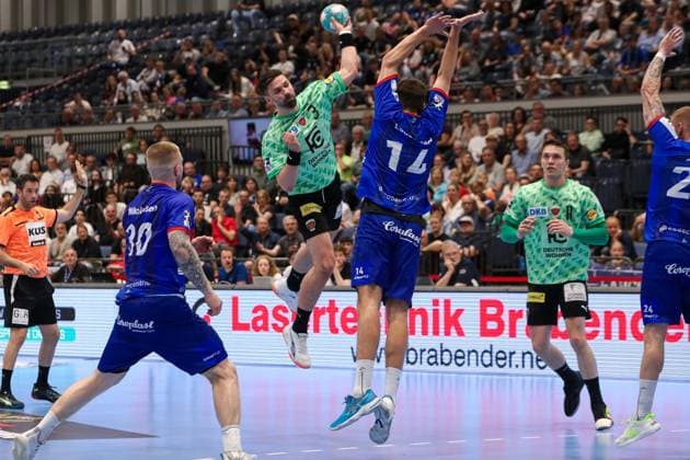 1. Bundesliga Handball Bergischer HC gegen Füchse Berlin, 14.05.2023 - 1. Bundesliga Handball Bergischer HC gegen Füchse Berlin 14.05.2023 in Düsseldorf. Copyright: xBEAUTIFULxSPORTS KennyxBeelex