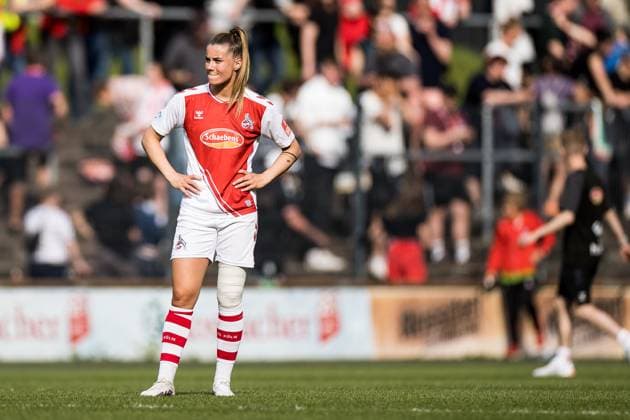 FLYERALARM. Frauen Fussball Bundesliga, 1. FC Koeln - SV Meppen 1912 e.V. Niedergeschlagene Koelnerinnen Selina Cerci (1. FC Koeln, 29) FLYERALARM Frauen Fussball Bundesliga, 1. FC Koeln - SV Meppen 1912 e.V., Koeln, Geissbockheim am 14.05.2023 DFB REGULATIONS PROHIBIT ANY USE OF PHOTOGRAPHS AS IMAGE SEQUENCES AND OR QUASI-VIDEO. Copyright: xBEAUTIFULxSPORTS Wunderlx