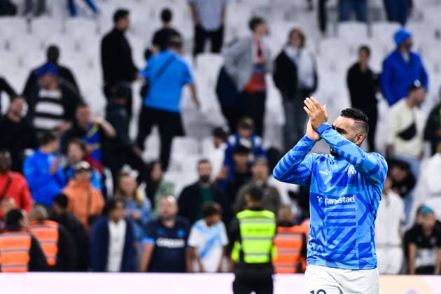Remerciements des joueurs de Marseille aux supporters - Dimitri Payet ( 10 - Olympique Marseille ) - FOOTBALL : Marseille vs Angers - Ligue 1 - 14 05 2023 FedericoPestellini Panoramic 