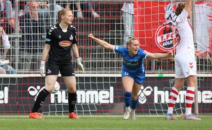 Linda Preuss (Meppen), 1. FC Köln - SV Meppen, Flyeralarm Frauen Bundesliga, 20. Spieltag, Köln, Deutschland, 14.05.2023.