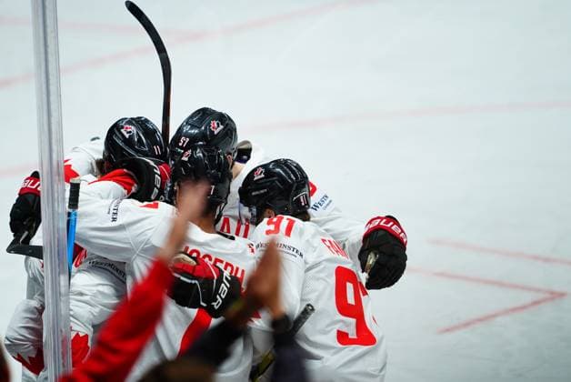 LATVIA, RIGA - 15.05.23: Game Slovakia vs Canada. IIHF 2023 Ice hockey, Eishockey World Championship, WM, Weltmeisterschaft at Arena Riga  Copyright: xVITALIIxKLIUIEVx