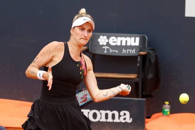 May 15, 2023, Rome, Naples, Italy: Marketa Vondrousova (CZE) against Elena Rybakina during the day 8 of ATP, Tennis Herren 1000 in Rome, Italy, 15 May 2023 Rome Italy - ZUMAl131 20230515_zsp_l131_054 Copyright: xCiroxDexLucax