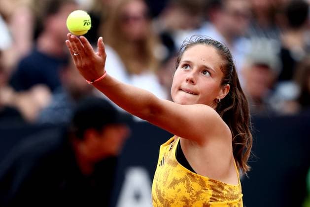 Rome, Italy 15.05.2023: J.Ostapenko of Latvia during the match against D.Kasatkina of Russia at the Women™s Internazionali BNL d Italia, ATP, Tennis Herren 1000, day 7, tennis tournament at Foro Italico in Rome, Italy on May 15th, 2023.  Copyright: xmarcoxiacobuccix xipa-agency.netx xmarcoxiacobuccix 0 IPA_IPA37952185