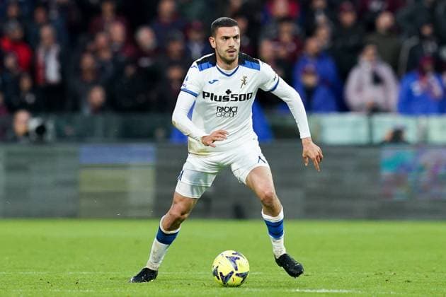 Merih Demiral of Atalanta BC during the Serie A match between US Salernitana 1919 and Atalanta at Stadio Arechi, Salerno, Italy on 13 May 2023. Copyright: xGiuseppexMaffiax 37260125