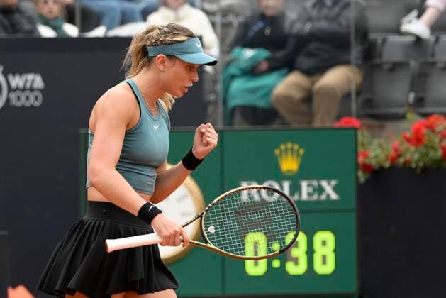 Photo Fabrizio Corradetti LaPresse May 17 2023 Rome, Italy Tennis IPaula Badosa (ESP) vs Jelena Ostapenko (LAT) In the pic: Paula Badosa (ESP)  Copyright: xFabrizioxCorradettix xLaPressex