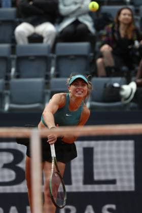 Rome, Italy 17.05.2023: JeÄ¼ena Ostapenko of Lettonia during the match against Paula Badosa of Spain at the Women™s Internazionali BNL d Italia, WTA, Tennis Damen 1000, tennis tournament at Foro Italico in Rome, Italy on May 17th, 2023.  Copyright: xmarcoxiacobuccix xipa-agency.netx xmarcoxiacobuccix 0 IPA_IPA38001989