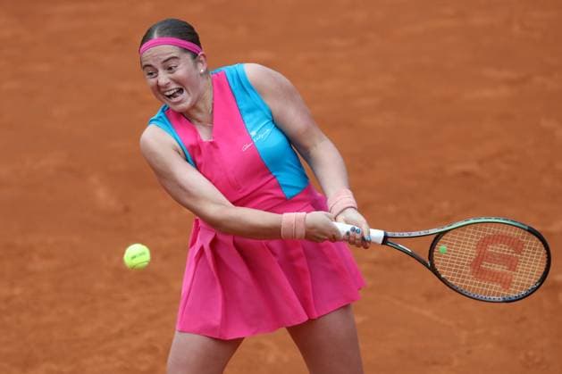 Rome, Italy 17.05.2023: JeÄ¼ena Ostapenko of Lettonia during the match against Paula Badosa of Spain at the Women™s Internazionali BNL d Italia, WTA, Tennis Damen 1000, tennis tournament at Foro Italico in Rome, Italy on May 17th, 2023.  Copyright: xmarcoxiacobuccix xipa-agency.netx xmarcoxiacobuccix 0 IPA_IPA38002001