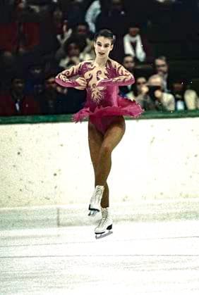 Figure skating, Eiskunstlauf Katerina Witt Katerina Witt (GDR) wins the gold medal at the 1984 Olympic Winter games, Winterspiele,Spiele, Summer games Games. Sarajevo Zetra Olympic Hall Yugoslavia Copyright: xPaulxJ.xSutton DUOMO PCNx OL8401 FS0000