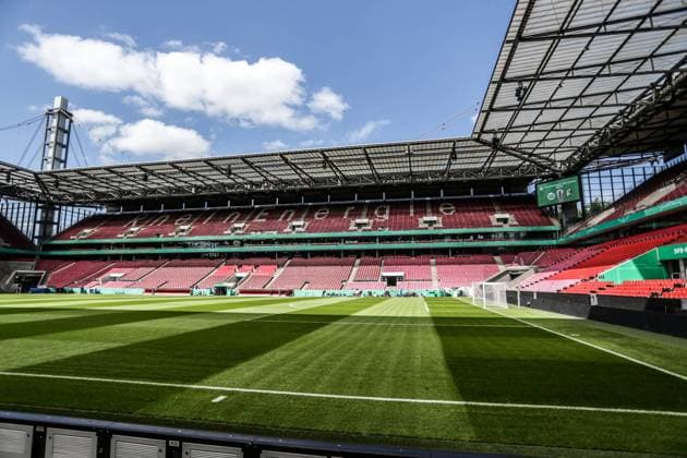 Fussball, DFB Pokal der Frauen Saison 2022 2023 FF27 - Frauen im Fussball Forum beim DFB - Pokalfinale der Frauen VfL Wolfsburg - SC Freiburg 18.05.2023, Rhein-Energie-Stadion Koeln Stadion in Köln vor dem Spiel Köln Rhein-Energie-Stadion Nordrhein-Westfahlen Deutschland