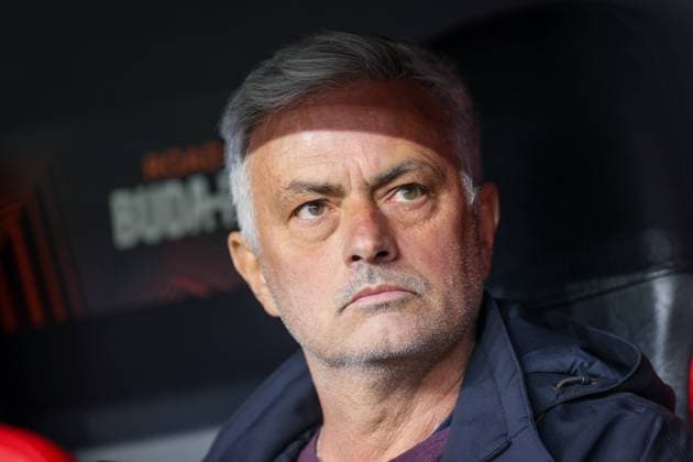 18.05.2023, Fussball, Saison 2022 2023, UEFA Europa League, Halbfinale, UEL, Bayer 04 Leverkusen - AS Rom, Cheftrainer Jose Mourinho (AS Rom), Leverkusen BayArena NRW Deutschland xRHR-FOTO DEx Copyright: RHR-FOTO DennisxEwertx RHR-FOTO DE