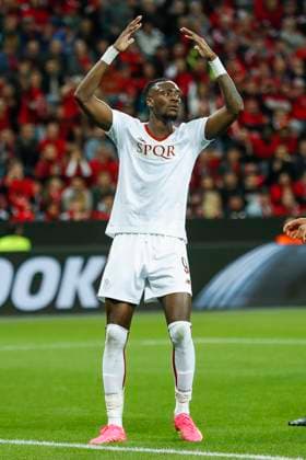 Tammy ABRAHAM (AS Rom, 9) aergert sich. Leverkusen, Fussball UEFA Europa League Halbfinale, Bayer 04 Leverkusen - AS Rom, 18.05.2023, BayArena, Leverkusen. UEFA regulations prohibit any use of photographs as image sequences and or quasi-video Â
