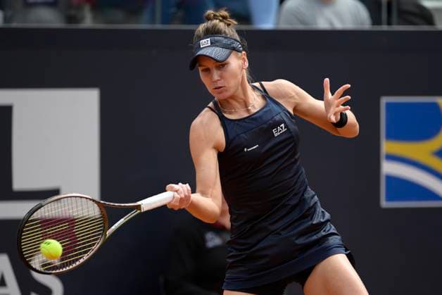 Photo Fabrizio Corradetti LaPresse May 19 2023 Rome, Italy Tennis Elena Kudermetova (RUS) vs Anhelina Kalinina (UKR) In the pic: Elena Kudermetova (RUS)  Copyright: xFabrizioxCorradettix xLaPressex