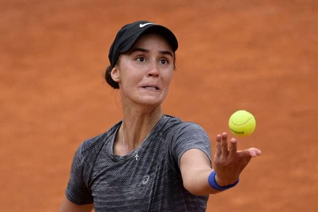 Photo Fabrizio Corradetti LaPresse May 19 2023 Rome, Italy Tennis Elena Kudermetova (RUS) vs Anhelina Kalinina (UKR) In the pic: Anhelina Kalinina (UKR)  Copyright: xFabrizioxCorradettix xLaPressex