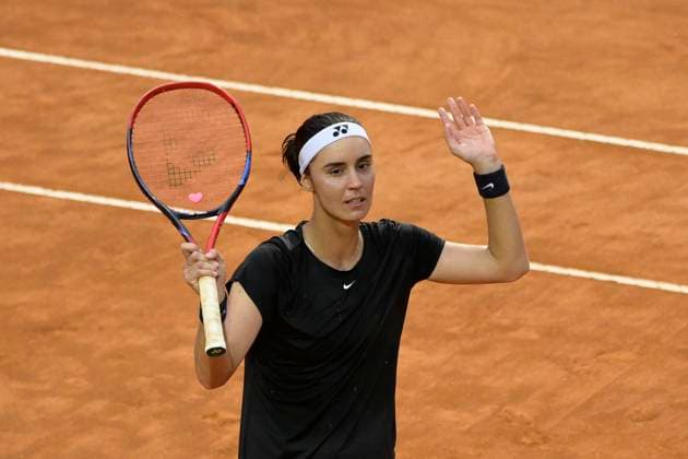 Photo Fabrizio Corradetti LaPresse May 19 2023 Rome, Italy Tennis Elena Kudermetova (RUS) vs Anhelina Kalinina (UKR) In the pic: Anhelina Kalinina (UKR)  Copyright: xFabrizioxCorradettix xLaPressex