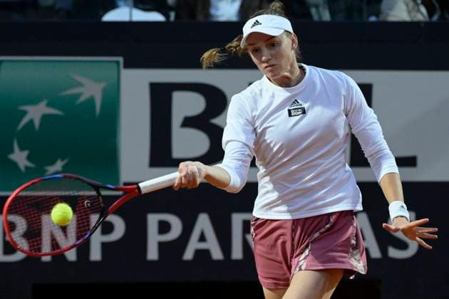 Photo Fabrizio Corradetti LaPresse May 19 2023 Rome, Italy Tennis Elena Rybakina (KAZ) vs Jelena Ostapenko (LAT) In the pic: Elena Rybakina (KAZ)  Copyright: xFabrizioxCorradettix xLaPressex