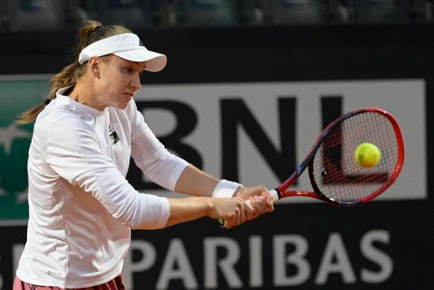 Photo Fabrizio Corradetti LaPresse May 19 2023 Rome, Italy Tennis Elena Rybakina (KAZ) vs Jelena Ostapenko (LAT) In the pic: Elena Rybakina (KAZ)  Copyright: xFabrizioxCorradettix xLaPressex