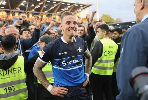 19.05.2023, xdcx, Fussball 2. Bundesliga, SV Darmstadt 98 - 1. FC Magdeburg, emonline, emspor, despor, v.l., Phillip Tietz (SV Darmstadt 98) DFL DFB REGULATIONS PROHIBIT ANY USE OF PHOTOGRAPHS AS IMAGE SEQUENCES AND OR QUASI-VIDEO.