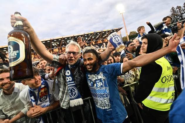 19.05.2023, xfux, Fussball 2.Bundesliga, SV Darmstadt 98 - 1.FC Magdeburg, emonline, emspor, v.l. Yassin Ben Balla (SV Darmstadt 98 ) (DFL DFB REGULATIONS PROHIBIT ANY USE OF PHOTOGRAPHS as IMAGE SEQUENCES and or QUASI-VIDEO. Eine Lizenzierung des Lichtbildwerkes an den SV Darmstadt 1898 e.V. sowie Tochterunternehmen ist nicht gestattet. NO release of or sale to SV Darmstadt 1898 e.V.) Darmstadt