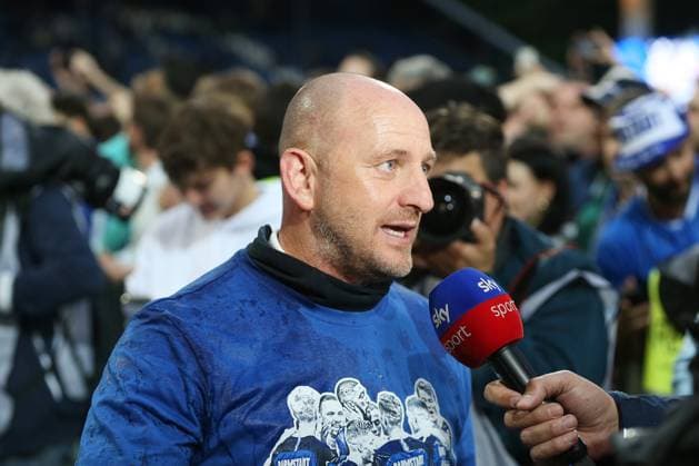 19.05.2023, xtvx, Fussball 2.Bundesliga, SV Darmstadt 98 - 1.FC Magdeburg emspor, emonline, v.l. Trainer Torsten Lieberknecht (SV Darmstadt 98) Portrait nach dem Spiel, after the match (DFL DFB REGULATIONS PROHIBIT ANY USE OF PHOTOGRAPHS as IMAGE SEQUENCES and or QUASI-VIDEO) Darmstadt