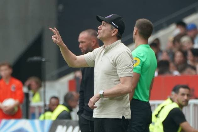Philippe Montanier (entraineur de Toulouse) FOOTBALL : OGC Nice vs Toulouse - Ligue 1 Uber Eats - Nice - 21 05 2023 NorbertScanella Panoramic 