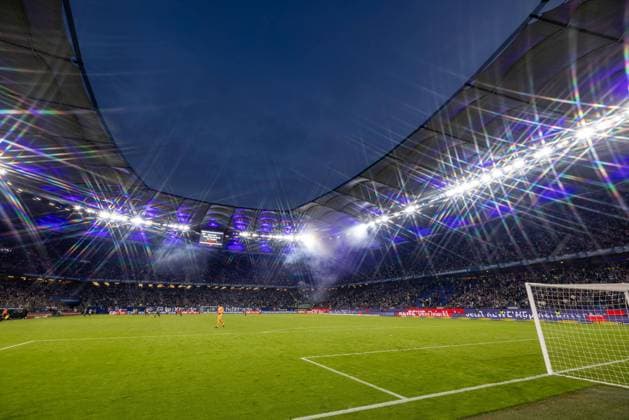 Hamburg, 20. Mai 2023 - Fußball, 2. Bundesliga 2022 23, Hamburger SV - SpVgg Greuther Fürth: Übersicht des Hamburger Volksparkstadion, Heimspielstätte des HSV DFL REGULATIONS PROHIBIT ANY USE OF PHOTOGRAPHS AS IMAGE SEQUENCES AND OR QUASI-VIDEO.