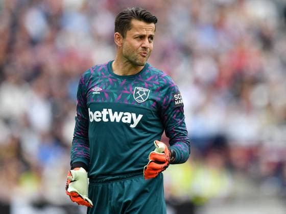 Football - 2022 2023 Premier League - West Ham United vs Leeds United - London stadium - Sunday 21st May 2023 West Ham United s Lukasz Fabianski. COLORSPORT Ashley Western 