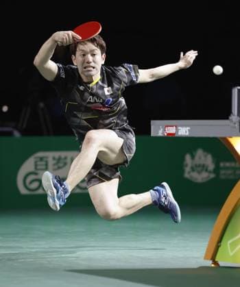 Sport Themen der Woche KW20 Sport Bilder des Tages Table tennis, Tischtennis World championships Japan s Mizuki Oikawa plays in a men s first-round singles match during the World Table Tennis Championships Finals in Durban, South Africa, on May 21, 2023.  A14AA0001485556P 