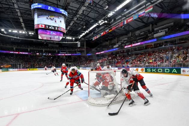 RIGA, LATVIA - MAY 22: Tyler Toffoli of Canada in action during the 2023 IIHF Ice hockey, Eishockey World Championship, WM, Weltmeisterschaft Finland - Latvia game between Canada and Norway at Arena Riga on May 22, 2023 in Riga, Latvia. Riga Arena Riga Latvia Copyright: xJustPictures.ch AndreaxBrancax