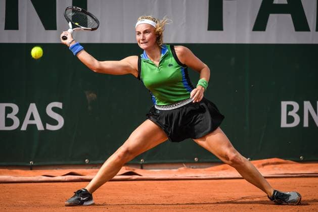Sport Bilder des Tages May 22, 2023, Paris, France: EMMA LENE of France during the first day of qualifying for the French Open 2023, Grand Slam tennis tournament at the Roland-Garros Stadium. Paris France - ZUMAm308 20230522_zsp_m308_005 Copyright: xMatthieuxMirvillex