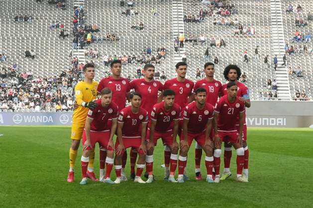 May 22, 2023, La Plata, Buenos Aires, Argentina: Sports. Tunisia Team at the FIFA U-20 World Cup Argentina 2023 match between England and Tunisia at Stadium Unico Diego Armando Maradona in La Plata, Buenos Aires, Argentina, on May 22, 2023 La Plata Argentina - ZUMAf135 0257385480st Copyright: xJulietaxFerrariox