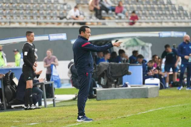 May 22, 2023, La Plata, Buenos Aires, Argentina: Sports. Head coach of Tunisia Louhichi Montasser during the FIFA U-20 World Cup Argentina 2023 match between England and Tunisia at Stadium Unico Diego Armando Maradona in La Plata, Buenos Aires, Argentina, on May 22, 2023 La Plata Argentina - ZUMAf135 0257385496st Copyright: xJulietaxFerrariox