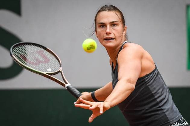 Sport Bilder des Tages May 23, 2023, Paris, France, France: Aryna SABALENKA of Belarusian during a training session of Roland-Garros 2023, French Open 2023, Grand Slam tennis tournament at the Roland-Garros Stadium on May 23, 2023 in Paris, France. Paris France - ZUMAm308 20230523_zsp_m308_013 Copyright: xMatthieuxMirvillex