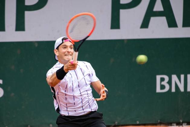 TENNIS - ATP, Tennis Herren French Open 2023 PARIS,FRANCE,23.MAY.23 - TENNIS - ATP World Tour, French Open, Roland Garros, Grand Slam, qualification. Image shows Francesco Passaro (ITA).  GEPAxpictures xFrancoisxAsal