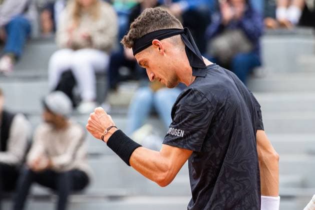TENNIS - ATP, Tennis Herren French Open 2023 PARIS,FRANCE,23.MAY.23 - TENNIS - ATP World Tour, French Open, Roland Garros, Grand Slam, qualification. Image shows Terence Atmane (FRA).  GEPAxpictures xFrancoisxAsal