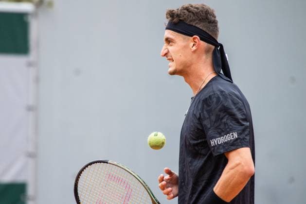 TENNIS - ATP, Tennis Herren French Open 2023 PARIS,FRANCE,23.MAY.23 - TENNIS - ATP World Tour, French Open, Roland Garros, Grand Slam, qualification. Image shows Terence Atmane (FRA).  GEPAxpictures xFrancoisxAsal