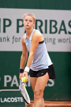 TENNIS - WTA, Tennis Damen French Open 2023 PARIS,FRANCE,23.MAY.23 - TENNIS - WTA Tour, French Open, Roland Garros, Grand Slam, qualification. Image shows Image shows Alice Robbe (FRA).  GEPAxpictures xFrancoisxAsal