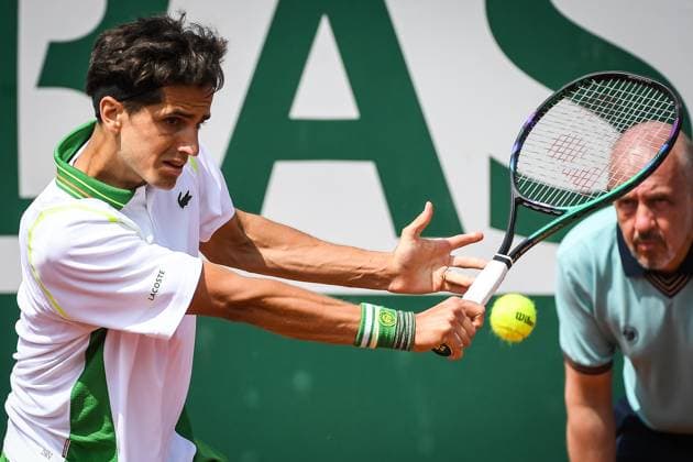 May 23, 2023, Paris, France, France: Pierre-Hugues HERBERT of France during the second qualifying day of Roland-Garros 2023, French Open 2023, Grand Slam tennis tournament at the Roland-Garros Stadium on May 23, 2023 in Paris, France. Paris France - ZUMAm308 20230523_zsp_m308_025 Copyright: xMatthieuxMirvillex