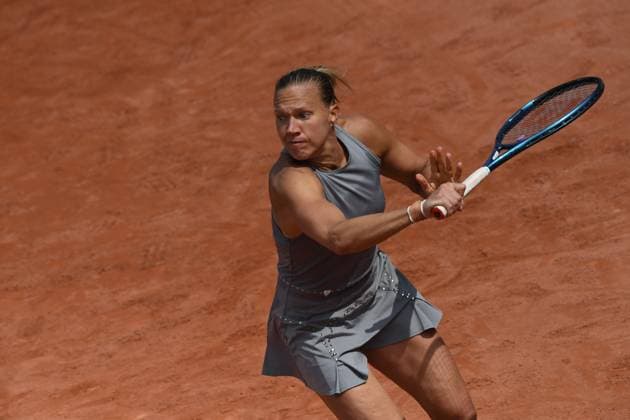 Tennis : Internationaux de Strasbourg 2023 - France - Kaia Kanepi - Estonie Tennis : Internationaux de Strasbourg 2023 - France - 23 05 23 ChrysleneCaillaud Panoramic 