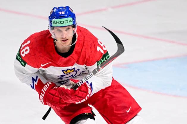 Czech Dominik Kubalik in action during the IIHF Ice hockey, Eishockey World Championship, WM, Weltmeisterschaft Group B match Czech Republic vs Canada, in Riga, Latvia, May 23, 2023. (CTKxPhoto DavidxTanecek) CTKPhotoP2023052307892  CTKPhotoP2023052307892