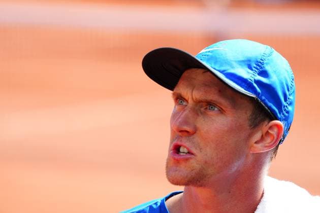 Mandatory Credit: Photo by Javier Garcia Shutterstock (13924795bo) Jan Choinski during his second round qualifying match French Open Tennis, Wednesday Qualifying and Previews, Roland Garros, Paris, France - 24 May 2023 French Open Tennis, Wednesday Qualifying and Previews, Roland Garros, Paris, France - 24 May 2023  Copyright: xJavierxGarcia Shutterstockx 13924795bo
