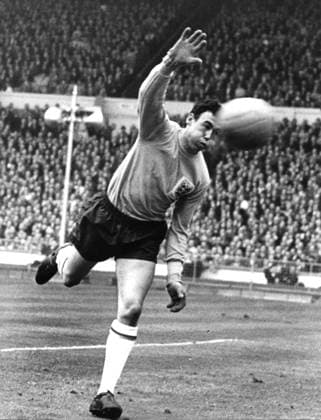 Weltmeisterschaft 1966 in England. Torwart Gordon Banks (England) 11.06.1966. *** World Cup 1966 in England goalkeeper Gordon Banks England 11 06 1966 HM