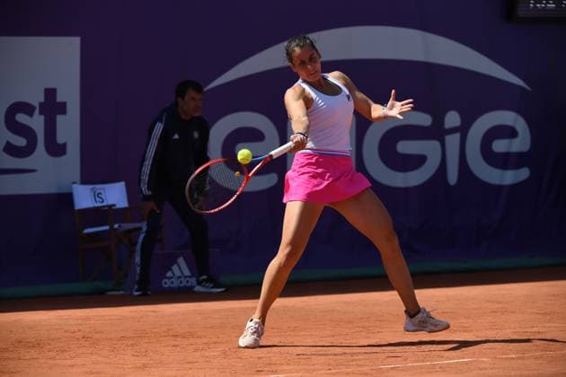 Tennis : Internationaux de Strasbourg 2023 - France - Emma Navarro - Usa Tennis : Internationaux de Strasbourg 2023 - France - 25 05 23 ChrysleneCaillaud Panoramic 