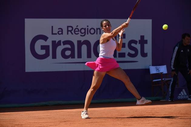 Tennis : Internationaux de Strasbourg 2023 - France - Emma Navarro - Usa Tennis : Internationaux de Strasbourg 2023 - France - 25 05 23 ChrysleneCaillaud Panoramic 