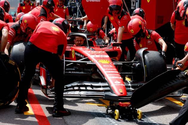 Scuderia Ferrari team, F1 Grand Prix of Monaco at Circuit de Monaco on May 25, 2023 in Monte-Carlo, Monaco. (Photo by HOCH ZWEI) Monte-Carlo Monaco