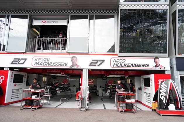 F1 Grand Prix of Monaco - Previews Kevin Magnussen of Danimark driving the (20) MoneyGram Haas F1 Team VF-23 Ferrari pit lane location during the Formula 1 Grand Prix De Monaco 2023 on May 25th, 2023 in Montecarlo, Monaco. Monte-Carlo Monaco Monaco  Copyright: xAlessioxMorgesex originalFilename:morgese-formula1230525_npRAy.jpg